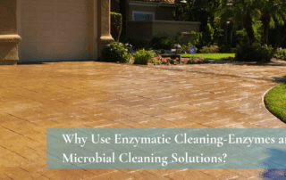 Microbial Cleaning solutions apply on concrete