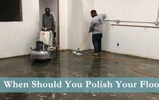 Commercial Concrete floor polishing