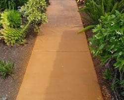 alt=" concrete-restoration-staining-concrete-walkway -and sealing"