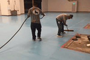 commercial concrete floor polishing