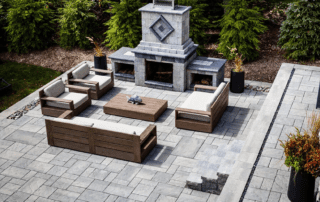 Paver patio installation