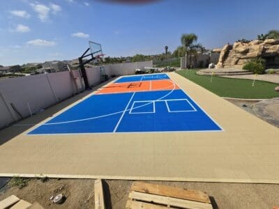 Carmel Valley concrete services installing pickup ball court